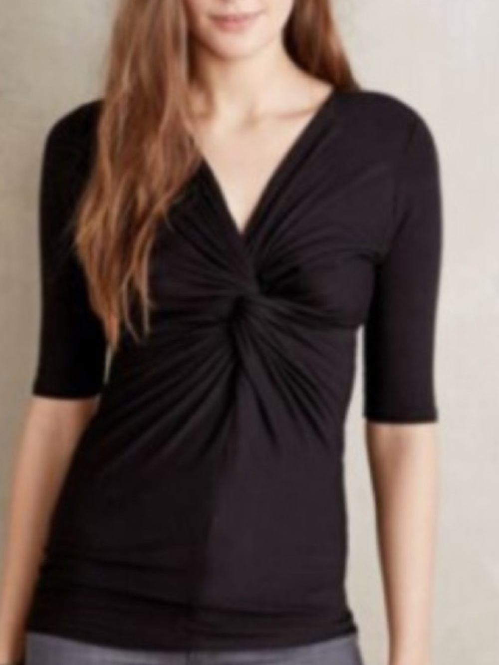 Anthropologie Deletta Twist Front top